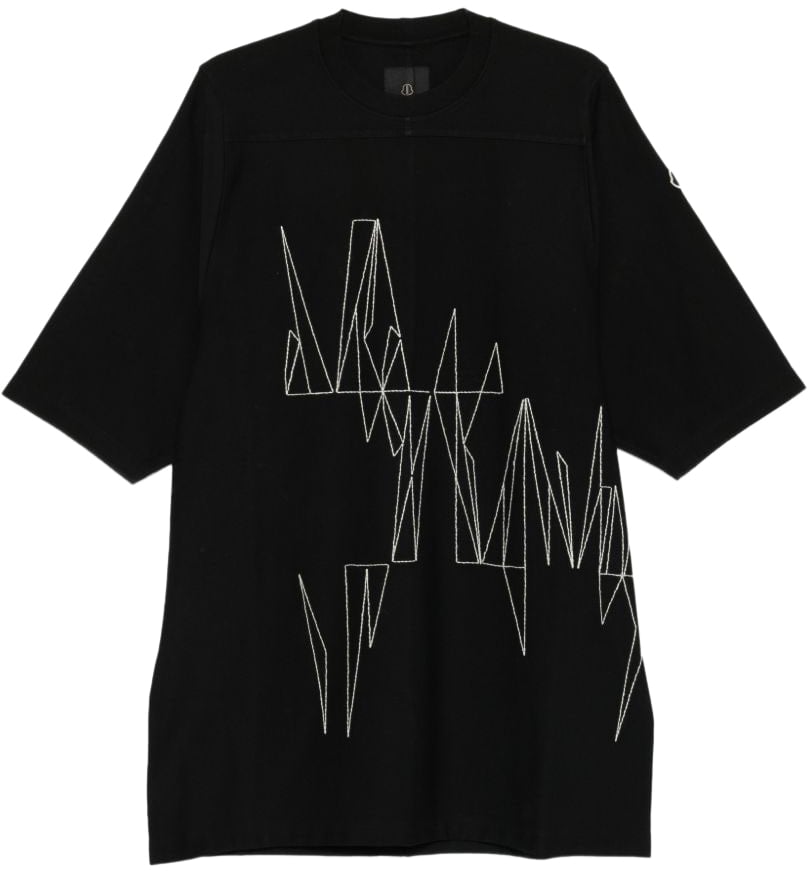 Moncler T-Shirts And Polos Black Zwart