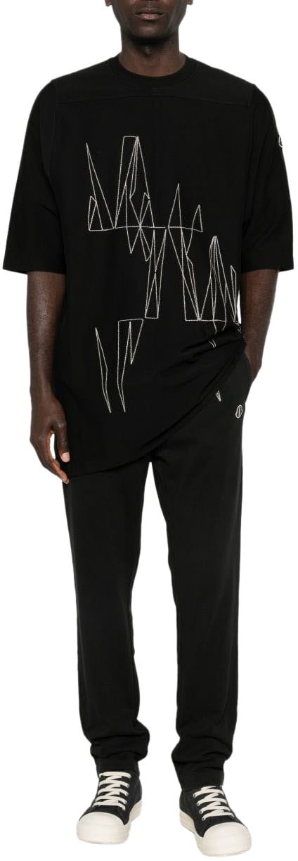 Moncler T-Shirts And Polos Black Zwart