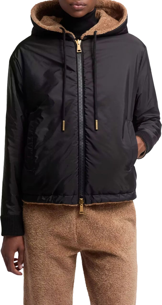 Moncler Reversible Teddy down jacket Zwart