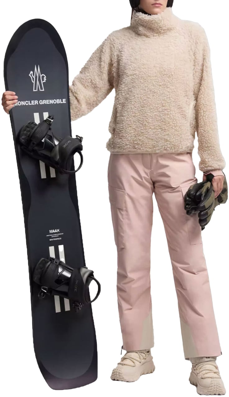 Moncler Teddy turtleneck Beige