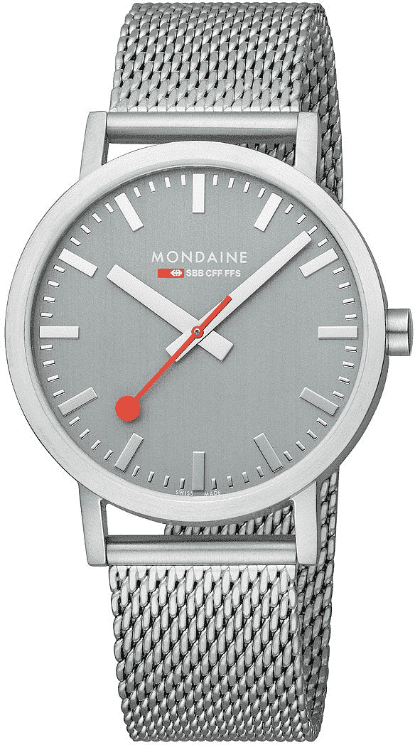 Mondaine Mondaine Classic Spoorweg Horloge 40mm M660.30360.80SBJ Zilver