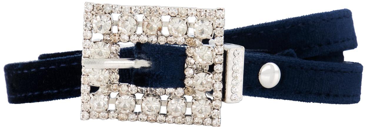 Monnalisa Cintura C/fibbia Strass Blauw