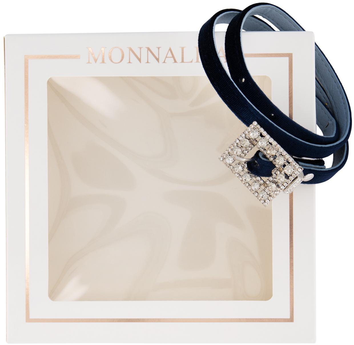Monnalisa Cintura C/fibbia Strass Blauw