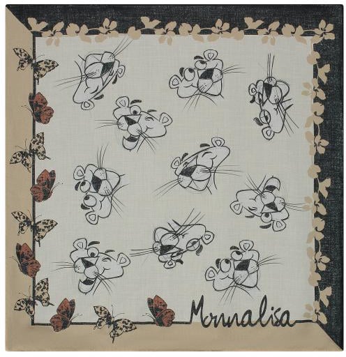 Monnalisa Foulard Panther Twill Sta Beige