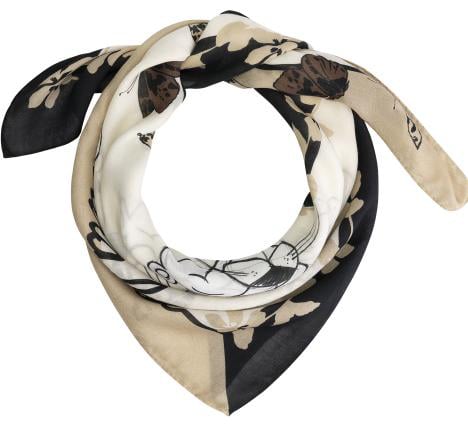 Monnalisa Foulard Panther Twill Sta Beige