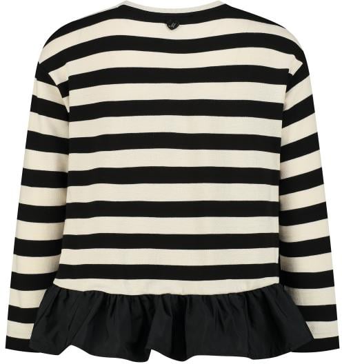 Monnalisa Maxi T-shirt C/gala Riga Zwart