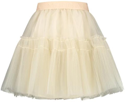 Monnalisa Gonna C/gala Plisse' Tull Beige