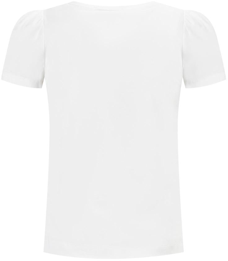 Monnalisa Jersey Di Cotone Organico Wit