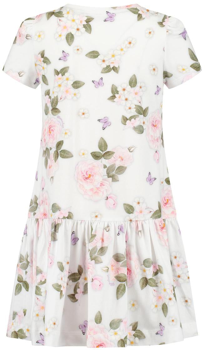 Monnalisa Jersey St.bouquet Estivo Wit