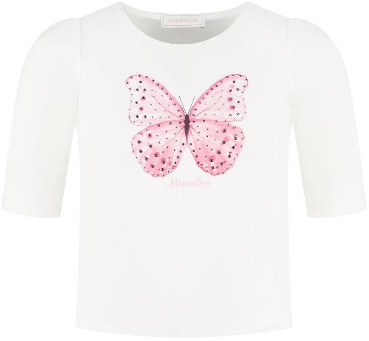 Monnalisa T-shirt Wit