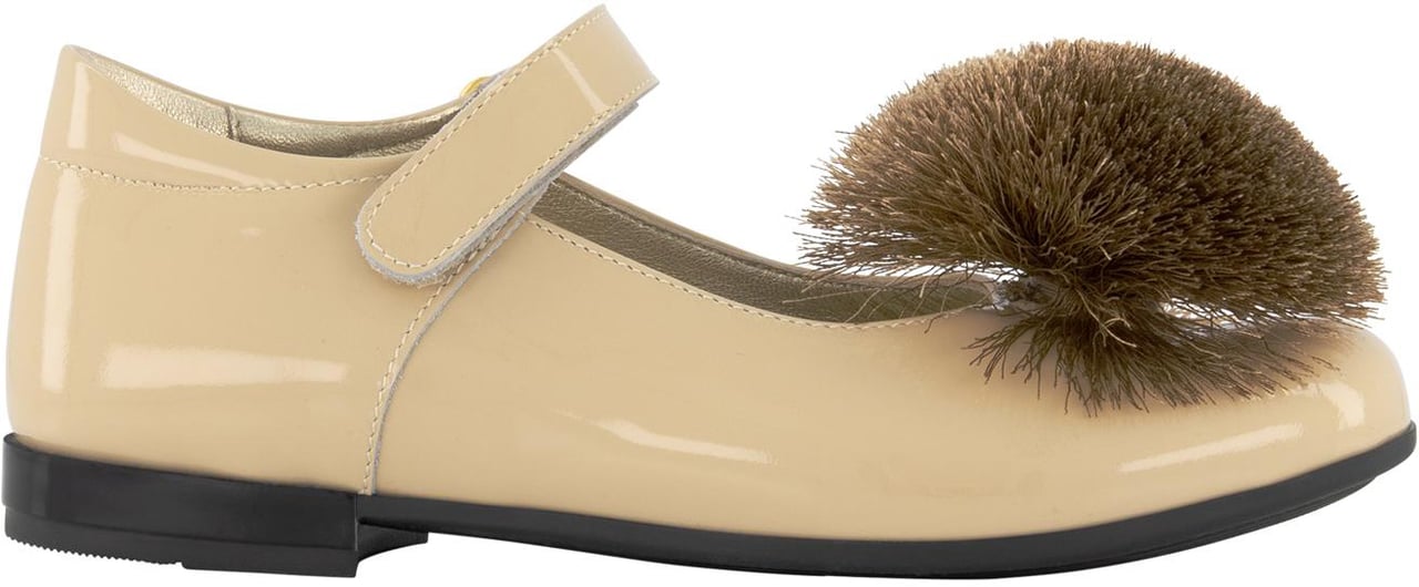 Monnalisa Ballerina Vernice C/ponpo Goud