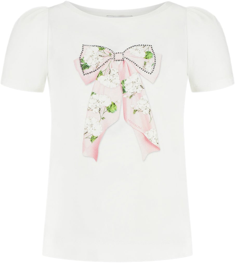 Monnalisa T-shirt Wit