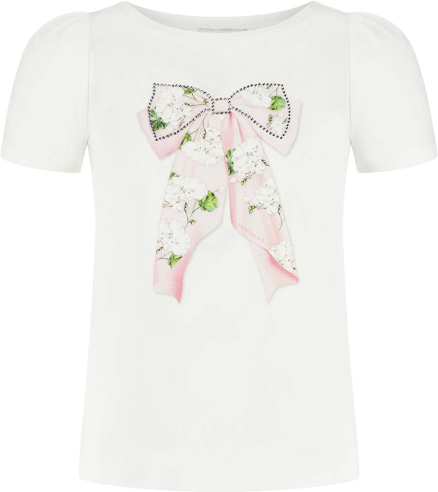 Monnalisa T-shirt Wit