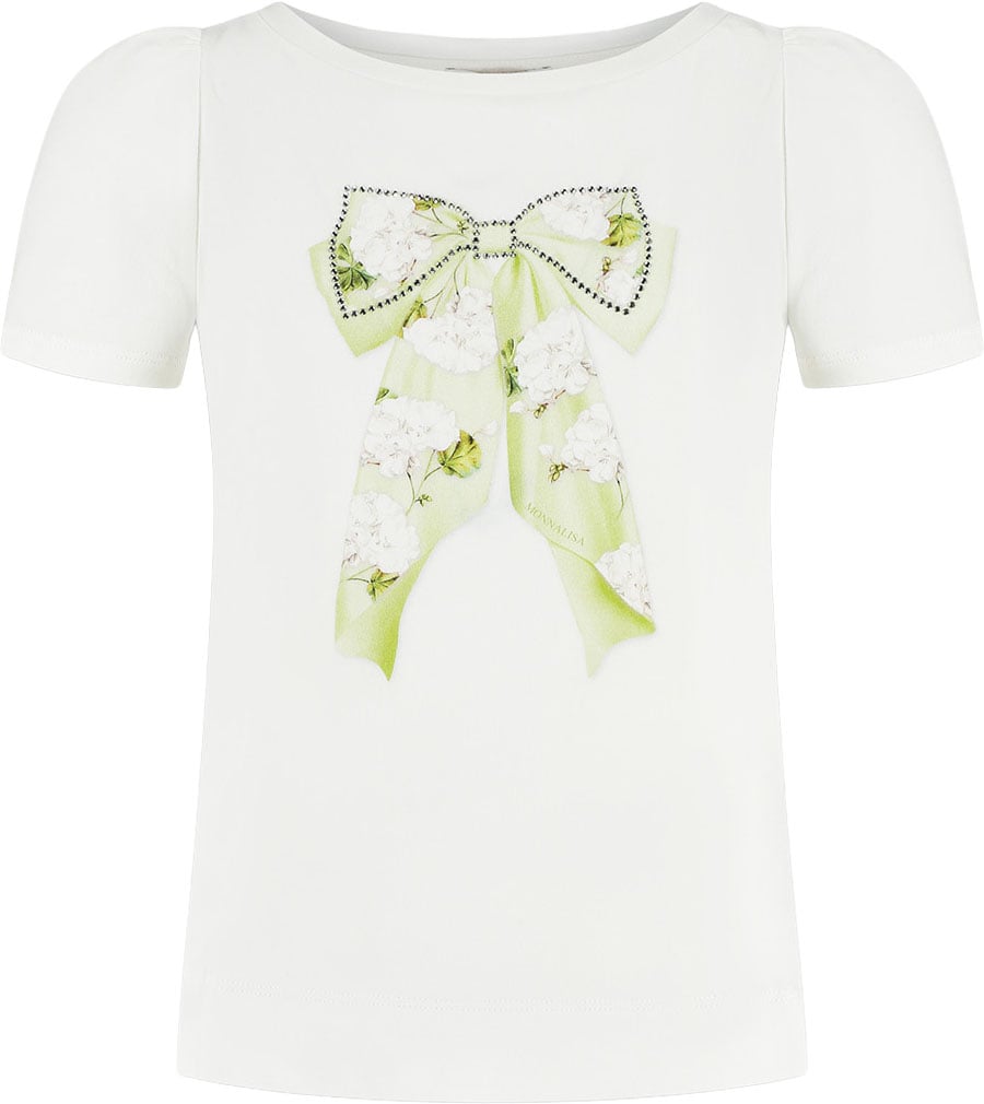 Monnalisa T-shirt Wit