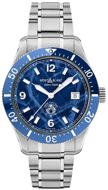 Montblanc Montblanc 1858 Iced Sea Automatic Date ref: 129369 Herenhorloge 41mm Zilver