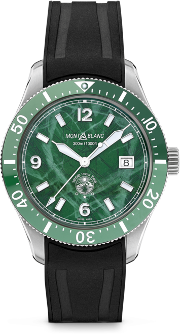 Montblanc Montblanc 1858 Iced Sea Automatic Date ref: 129765 Herenhorloge 41mm Zwart