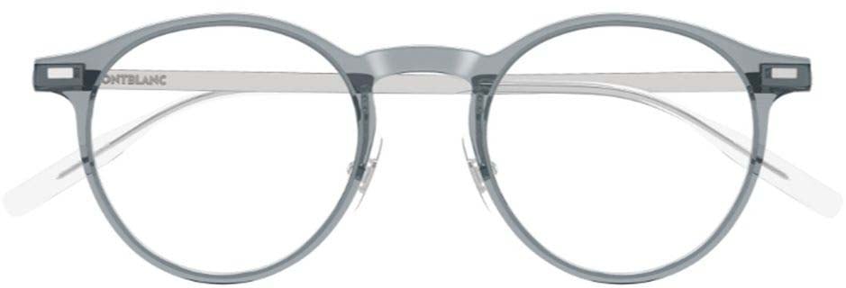 Montblanc Mb0426O Linea Snowcap Round Front Optical Glasses Wit