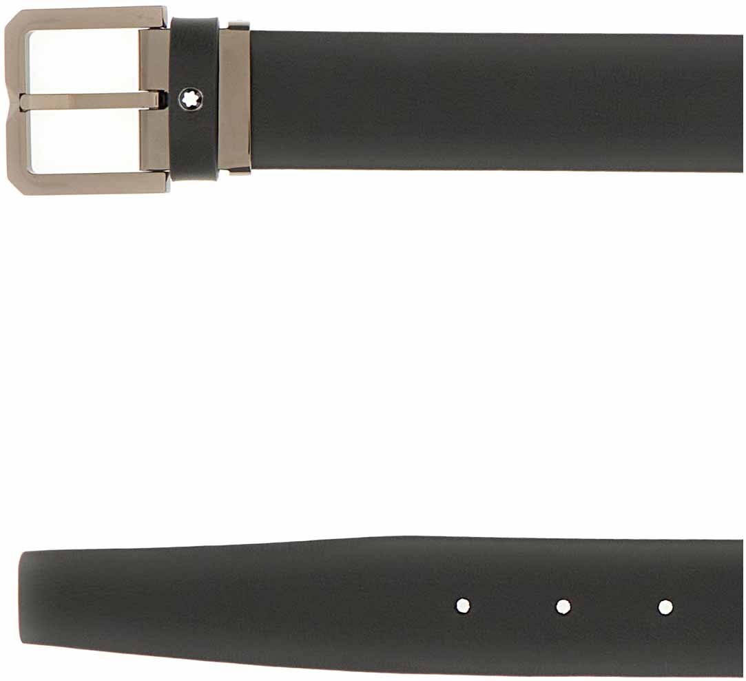 Montblanc Montblanc Black leather belt Zwart