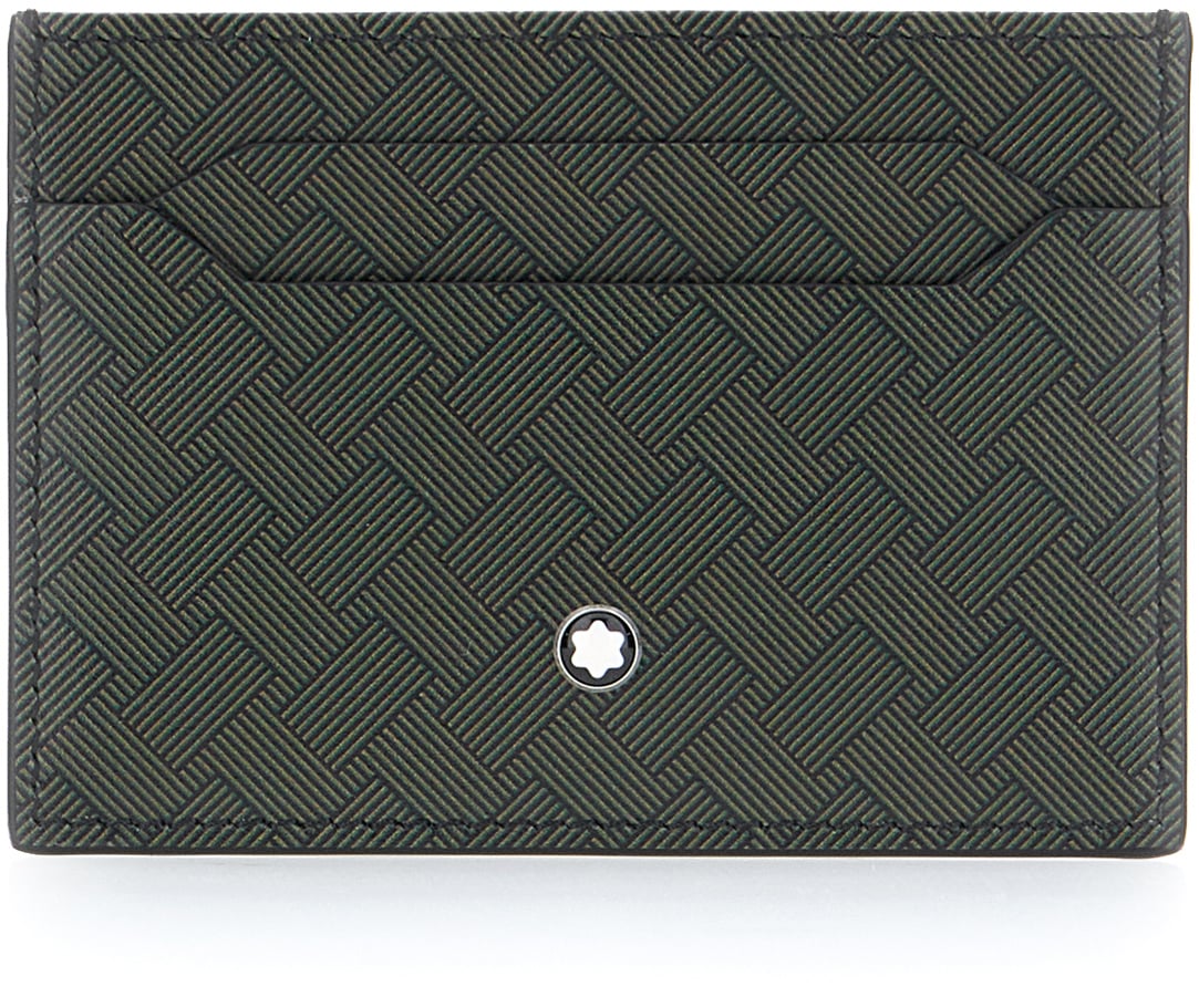 Montblanc Montblanc Dark green leather card holder Groen