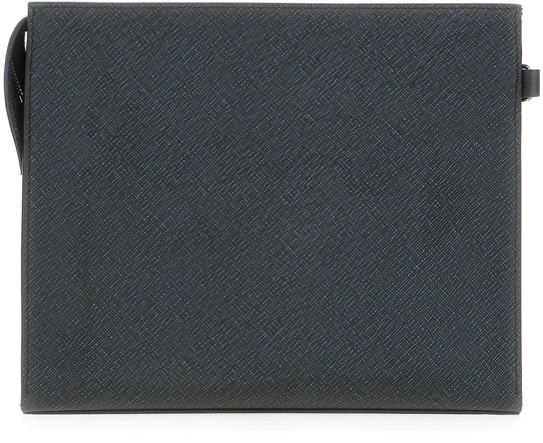Montblanc Montblanc Midnight blue leather pouch Blauw