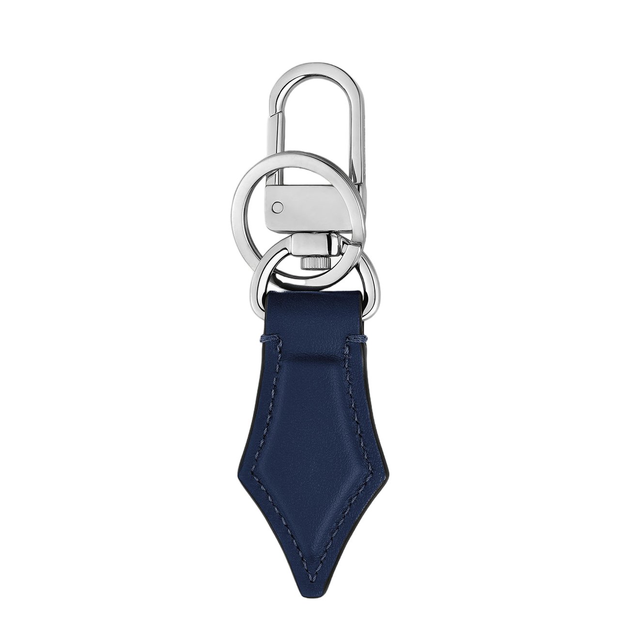 Montblanc Embossed Sartorial Leather Montblanc Keyring Blauw