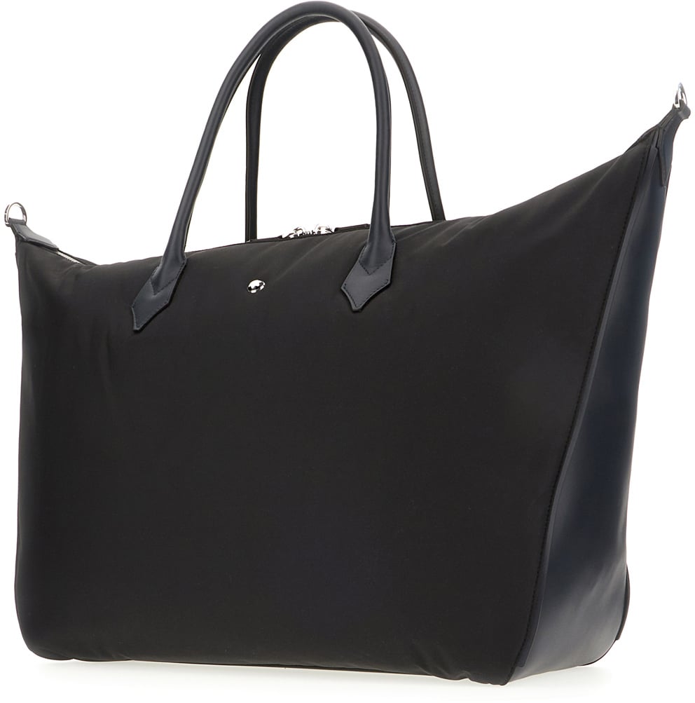 Montblanc Black canvas Weekender 43 travel bag Zwart
