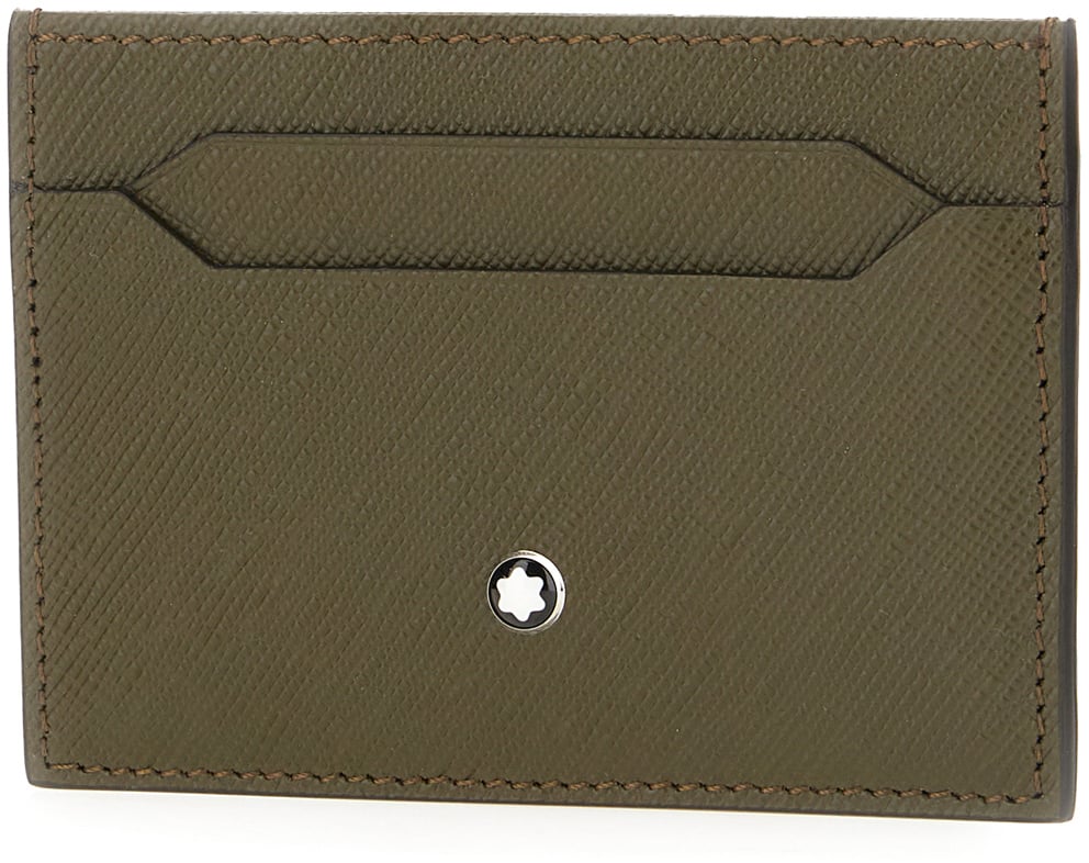 Montblanc Montblanc Military leather card holder Groen