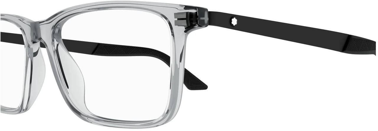 Montblanc Eyeglasses Montblanc MB0333O 002 grey black transparent 55/17/150 Wit