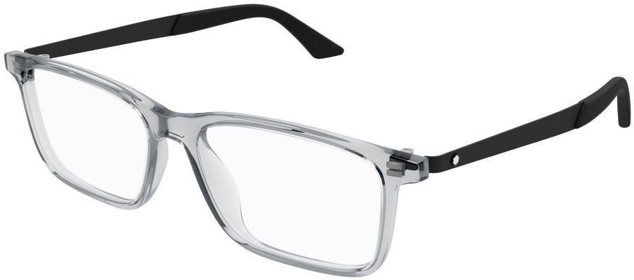 Montblanc Eyeglasses Montblanc MB0333O 002 grey black transparent 55/17/150 Wit