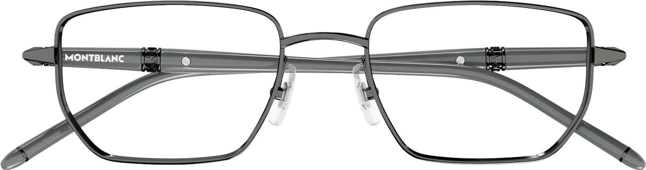 Montblanc Eyeglasses Montblanc MB0347O 006 ruthenium grey transparent 54/19/150 Wit