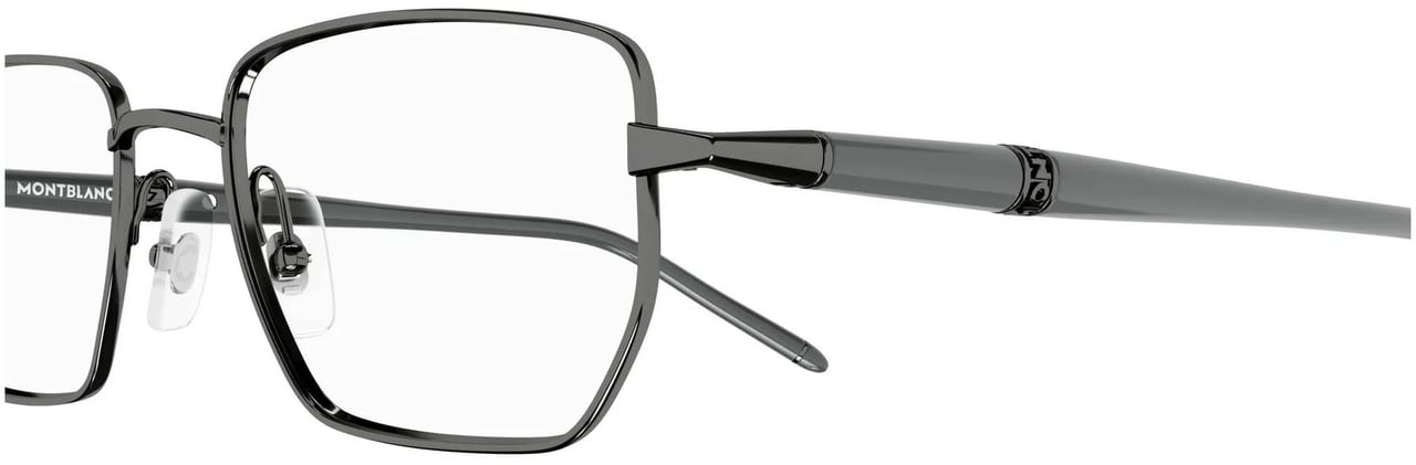 Montblanc Eyeglasses Montblanc MB0347O 006 ruthenium grey transparent 54/19/150 Wit