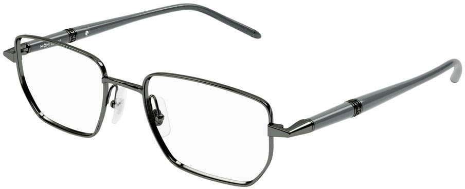 Montblanc Eyeglasses Montblanc MB0347O 006 ruthenium grey transparent 54/19/150 Wit