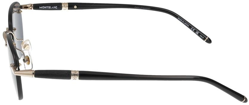 Montblanc Sunglasses Montblanc MB0412S 001 gold black grey 48/20/150 Blauw