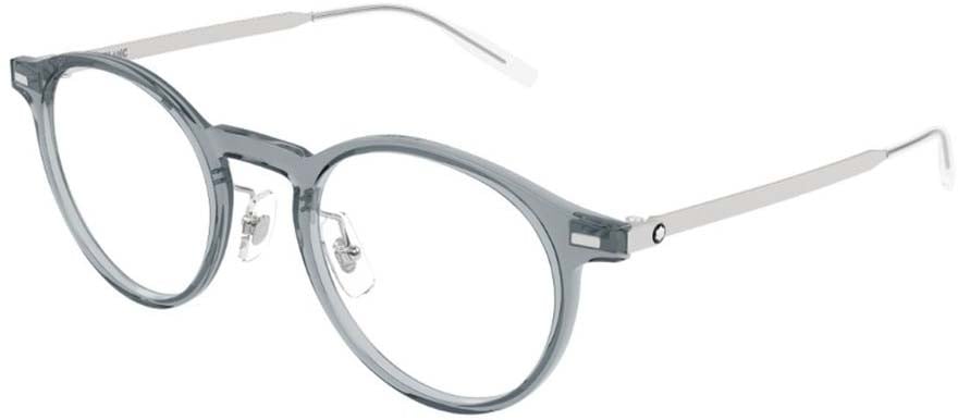 Montblanc Mb0426O Linea Snowcap Round Front Optical Glasses Wit