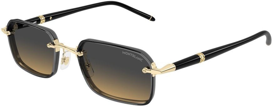 Montblanc Bold Square Frame Gradient Lens Montblanc Sunglasses Grijs