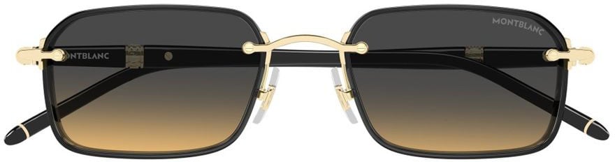 Montblanc Bold Square Frame Gradient Lens Montblanc Sunglasses Grijs