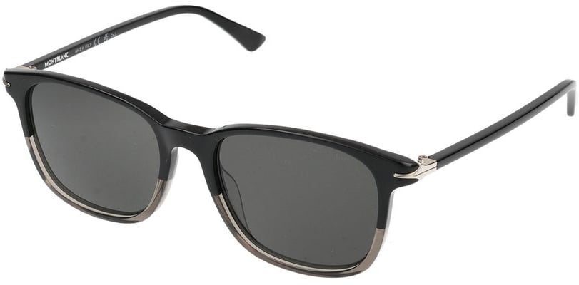 Montblanc Sunglasses Montblanc MB0338S 003 black black grey 52/18/145 Grijs