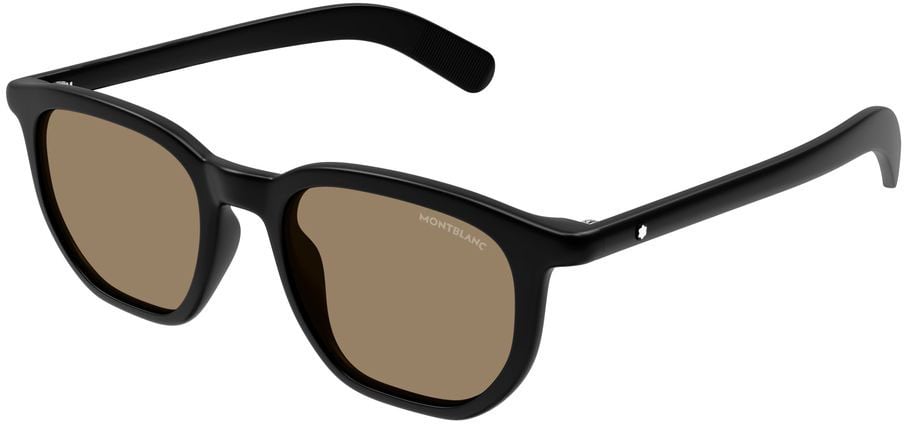 Montblanc Sunglasses Montblanc MB0352S 007 black black brown 50/19/145 Neutraal
