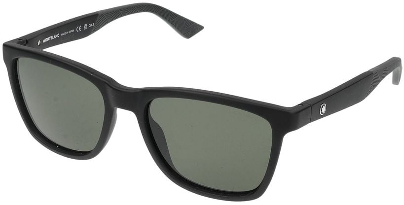Montblanc Sunglasses Montblanc MB0399S 002 black black grey 55/18/145 Grijs
