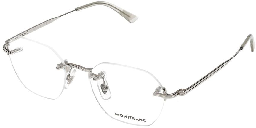Montblanc Eyeglasses Montblanc MB0403O 002 Silver Silver Transpa 50/19/145 Rood