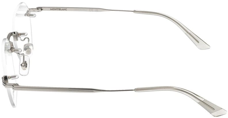 Montblanc Eyeglasses Montblanc MB0403O 002 Silver Silver Transpa 50/19/145 Rood