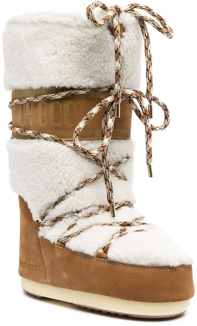 Moon Boot Boots Leather Brown Bruin