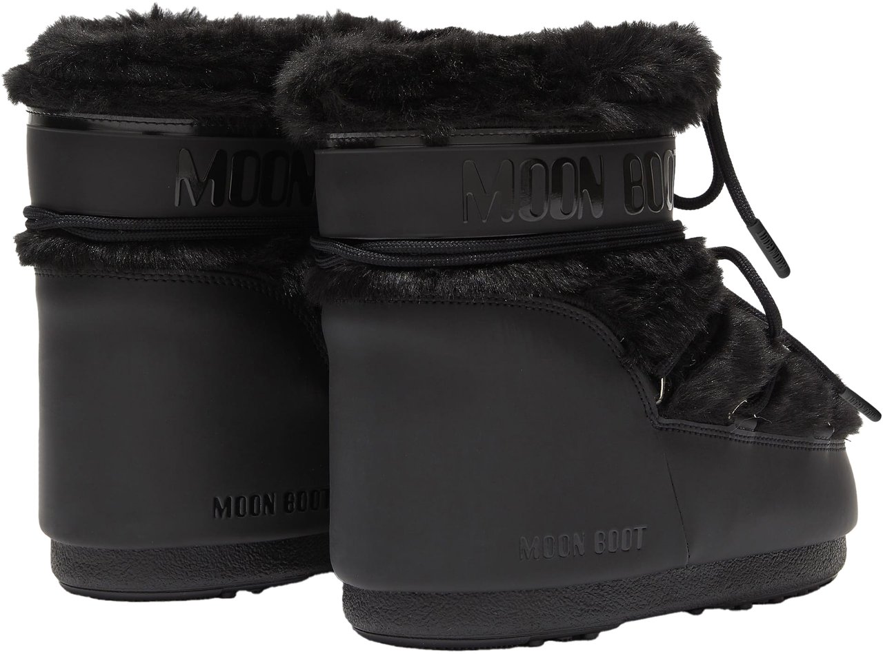 Moon Boot Icon Low Faux Fur Boots Zwart