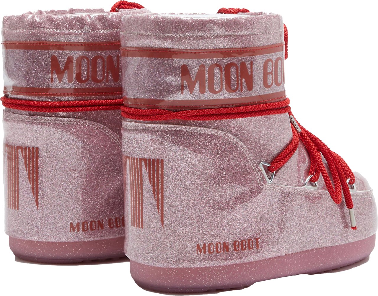 Moon Boot Snowboots Icon Low Pink Glitter Roze