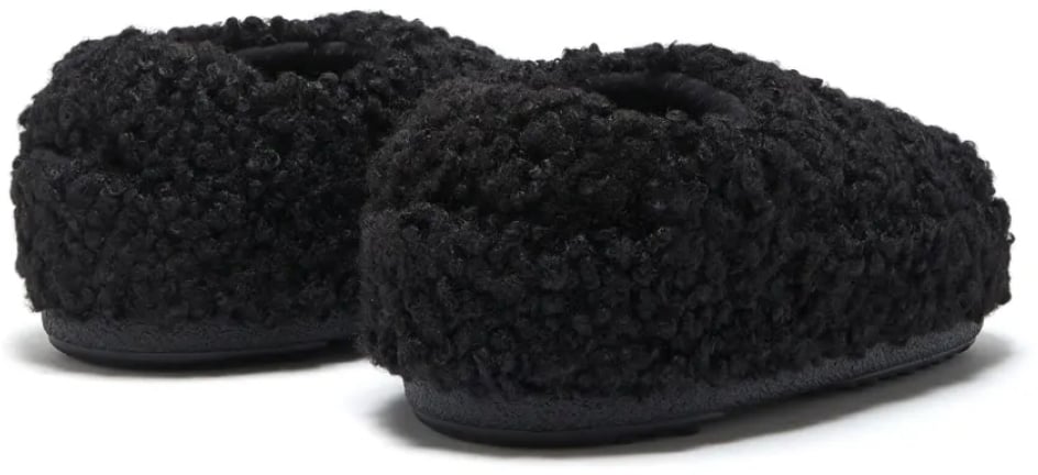 Moon Boot Faux Curly Logo Band Sandals Zwart