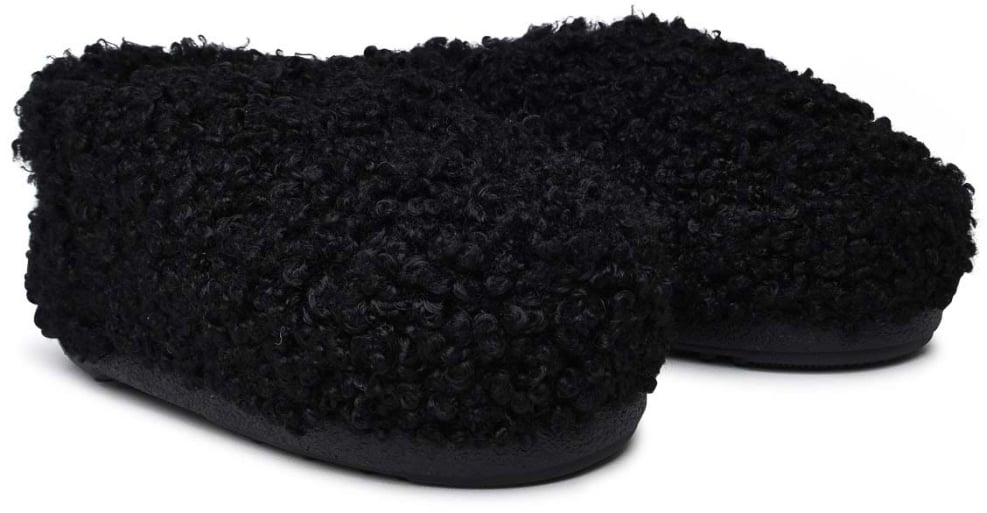 Moon Boot Faux Curly Logo Band Sandals Zwart