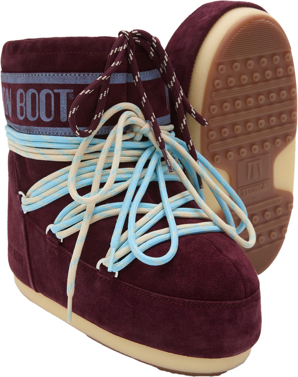 Moon Boot Icon Low Suede Laces Boots Rood