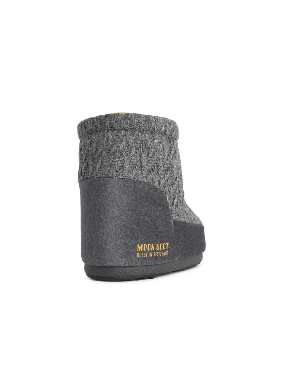 Moon Boot 'Icon Low Nolace Knit' Grey Fabric Boots Grijs