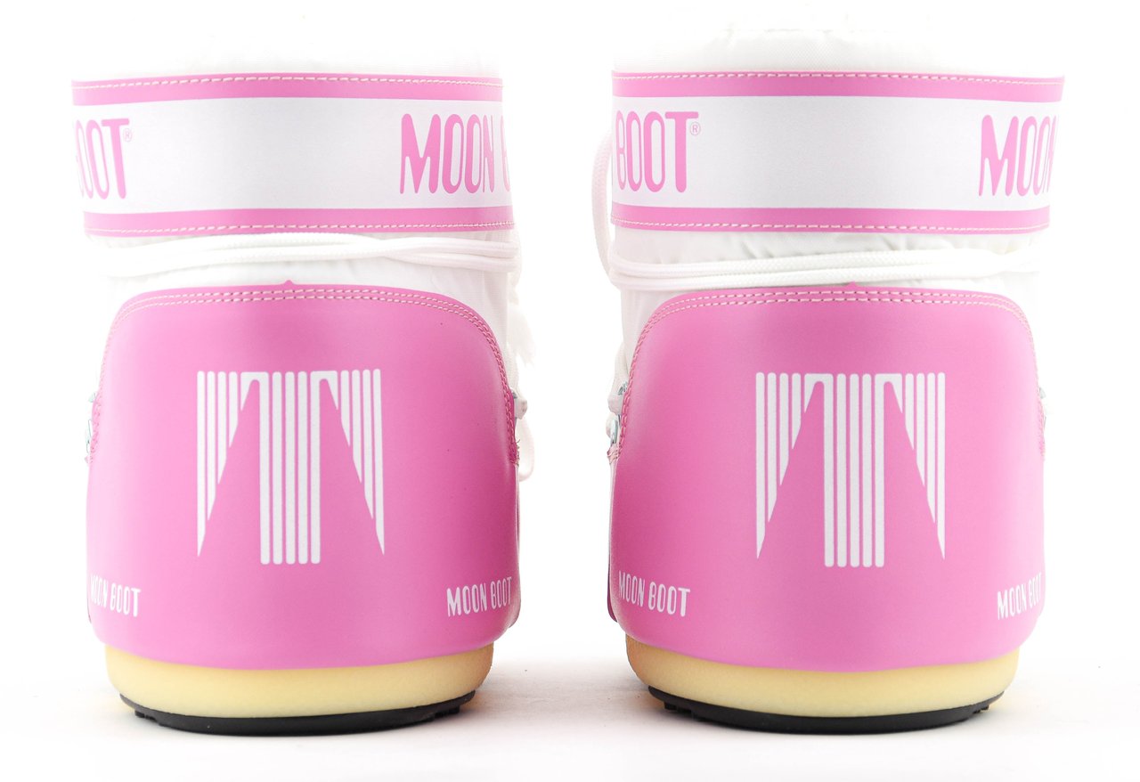 Moon Boot Moonboot Icon Low Nylon Pink White Roze