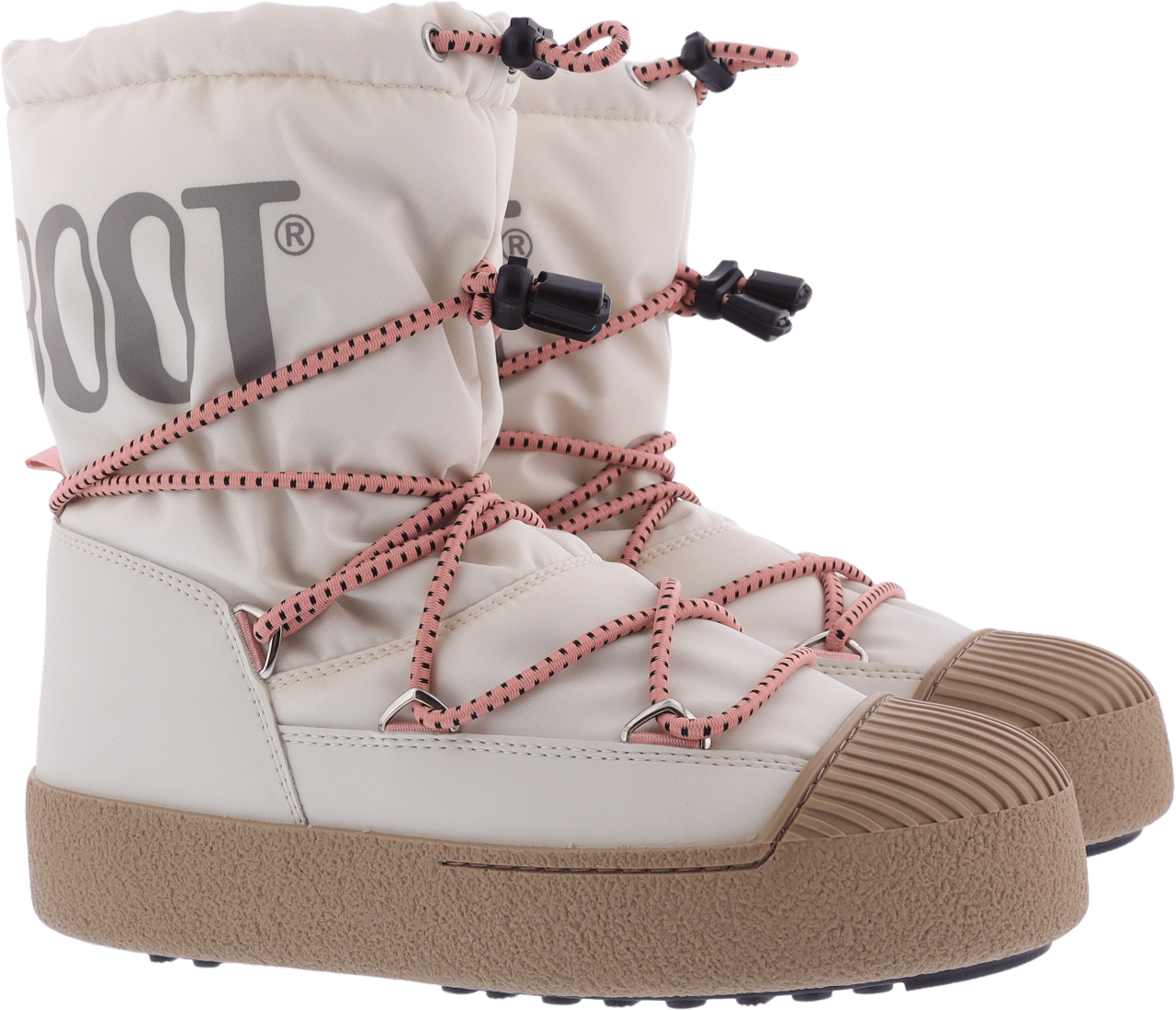 Moon Boot Dames Track Low Polar Wit Wit